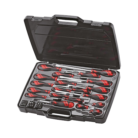 Teng Tools MD9053N - 53 Piece Screwdriver Set (Flat, PH, PZ, Hex, TX, TPX,  MD9053N
